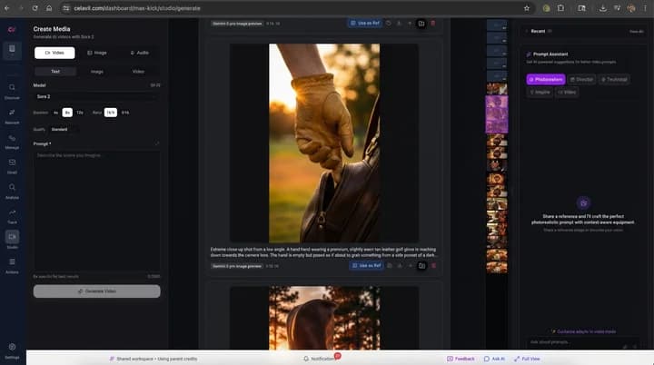 AI Content Studio Dashboard